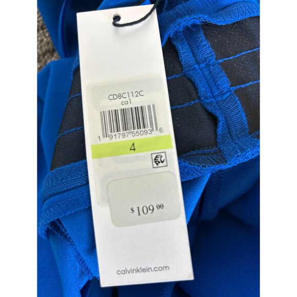 NWT Calvin Klein Swish Vintage-Style Sleeveless Dress Size 4 - Picture 7 of 9